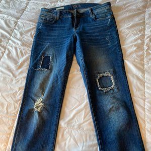 Kut from the Kloth New Size 8 Catherine Boyfriend Rolled Cuff Cropped Jeans